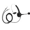 Call Center Headset Mono Noise Cancelling Dual 3.5mm Plug Computer