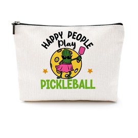 Pickleball Gifts Funny Makeup Bag Pickleball Accessories Cosmetic Bag Pickleball Zipper Pouch Pickleball Lover Gifts for Girls Women Pickleball Fans Player Coach Mom Sister Christmas Birthday Gifts