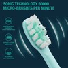 Vekkia Electric Toothbrush, Sonic Cleaning Rechargeable Toothbrush with Timer, Pressure