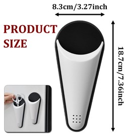 XDHLDULYK 2PCS Magnetic Scissor Holder with Drainage Holes, ABS Plastic Detachable Refrigerator Storage Rack Kitchen Shears Organizer for Cutting Tools Utility Holder for Fridge Compact Durable Design