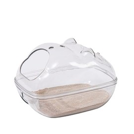 MEISH Hamster Bathroom Sand Bath Box Small Pet Bathtub Hamster Bathing Bowl for Small Pet Animals Bathroom Accessories