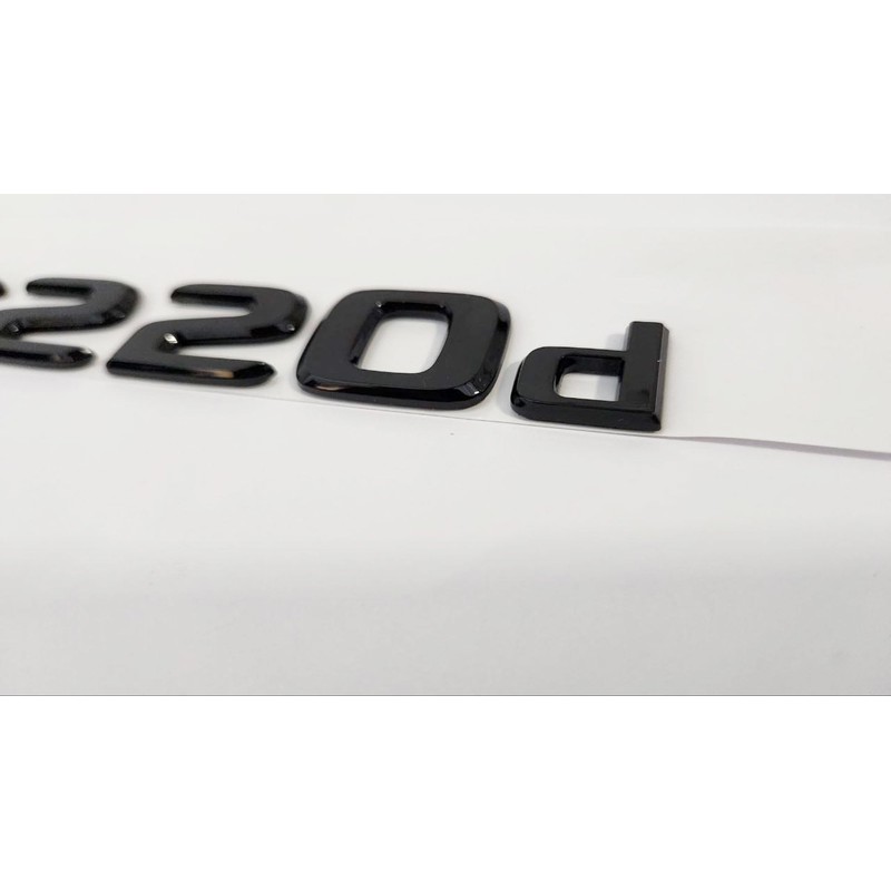 MCK Auto - E220d Glossy Black Front Rear Wing Black