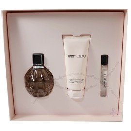 Jimmy Choo For Women 3 Pcs Set W/ 3.3/3.4 oz. EDP Spray For Women New In Box