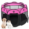 Woucnd Pet Cat Playpen for Indoor Cats Enclosed, Portable Foldable
