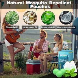 Mosquito Repellent Outdoor Patio, 36 Pcs Natural Indoor Mosquito Repellant Balls - Kids & Pets Safe Mosquitoes Control Deterrent for Home Yard Outside, Keep Mosquitoes Away from Camping Travel Fishing