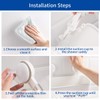 SWAMTIK Shower Caddy Suction Cup Sets, Shower Shelf No Drilling