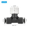 PATIKIL Female Branch Tee 1/4 Inch Tube OD x 1/4FNPT
