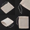30 count 4 x 3 Inches Unbleached Cotton Drawstring Bags