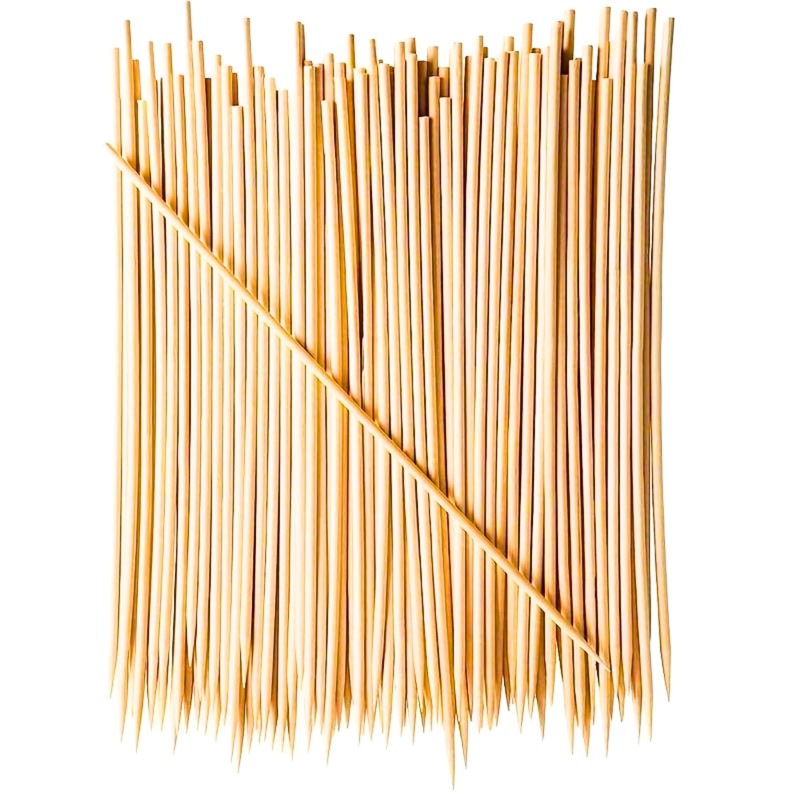 Pack of 300 Wooden Bamboo Cocktail Sticks/Toothpicks - 4 Inch
