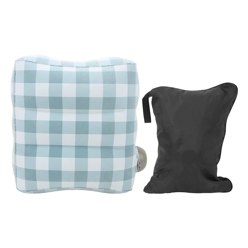 Inflatable Foot Rest Pillow Adjustable 3 Layers Travel Airplane Foot