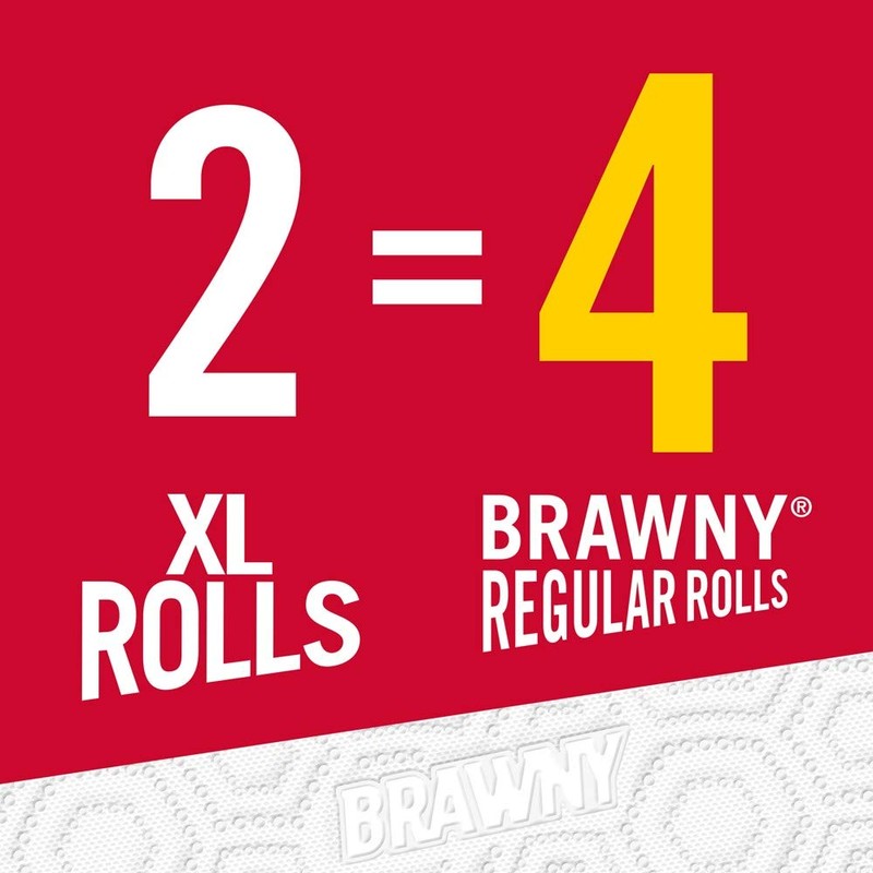 Brawny Paper Towels, 2 XL Rolls, Pick-a-Size, 2 = 4