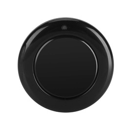 433MHz Wall Mounted Wireless Remote Transmitter, RF EV1527 Remote Control Round Transmitter 1 Button Regulate (Black)