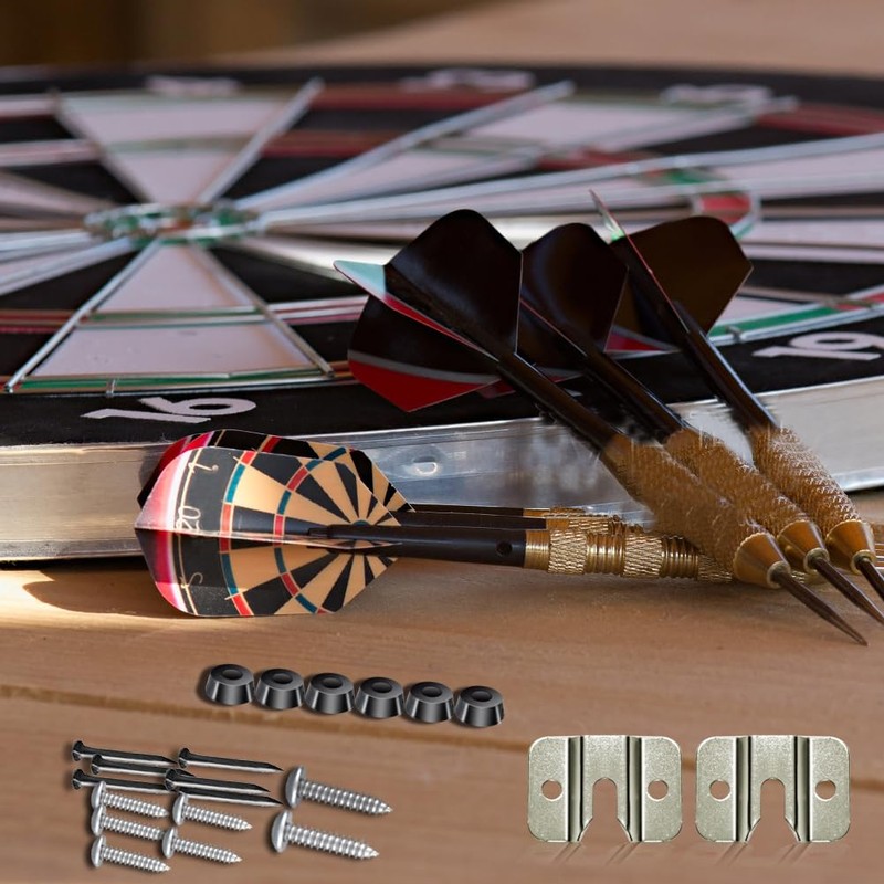 Dartboard Bracket, 2 Dart Board Hanging Kits Includes Screws and
