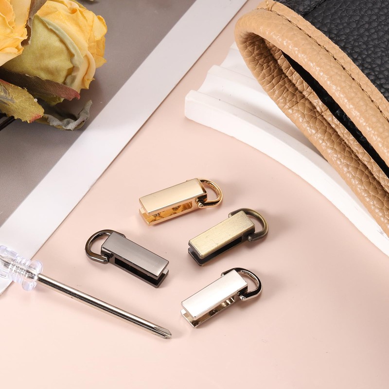 PATIKIL Bag Side Clip Buckle, 4 Pcs Metal Purse Suspension
