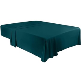 Utopia Bedding - Flat Sheet Double - Easy Care Soft Brushed Polyester - Microfiber Fabric - Wrinkle, Shrinkage, and Fade Resistant - Teal