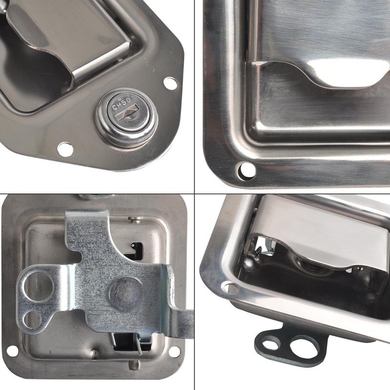 FGJQEFG Truck Tool Box Lock Handle-Tool Box Replacement Latch-Stainless Steel