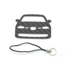 BlackStuff Carbon Fibre Lanyard Compatible with Ibiza MK3 6L FR 2002-2008 CF-833 Black S, Black, S, black