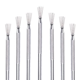Pengxiaomei 6pcs Clay Needle Tools, Feather Wire Texture Tool for Clay Pottery Sculpting Texturing Modeling Tools