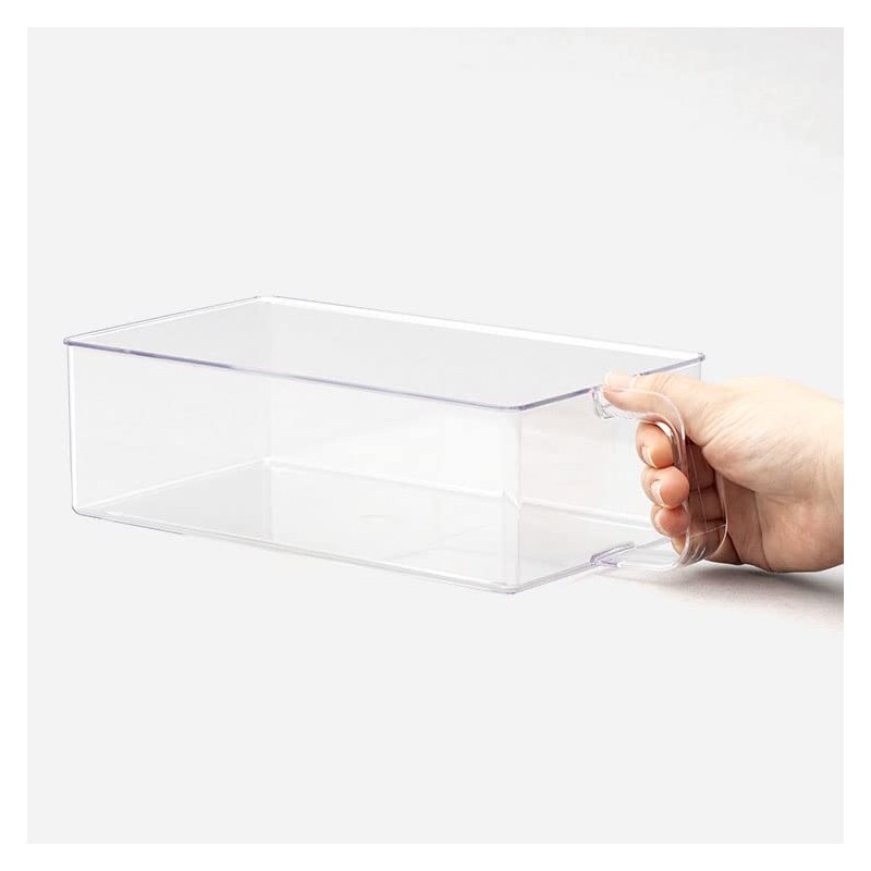 KEYUCA Clear Stocker with Handle (Transparent/Handle) Stylish, Visible Inside Accessory