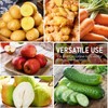 2PCS Peeling Knife with Container,Double-Sided Stainless Steel Multifunctional Kitchenware Set,Vegetable