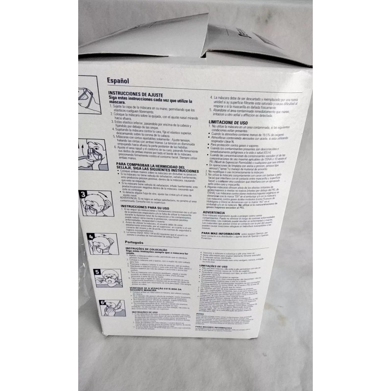 Sperian Honeywell Sperian N99 Masks, Packages of 10 SAF-T-FIT PLUS