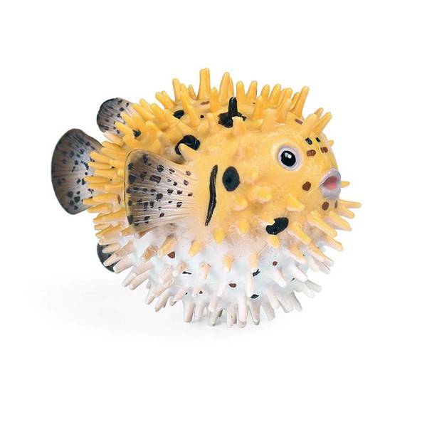 Pufferfish Figurine, Realistic Plastic Wild Pufferfish Figurine Set for Collection Science Educational Prop, Miniature Pufferfish Statue, Forest Style Home Decor Accessories or Cake Toppers Decoration