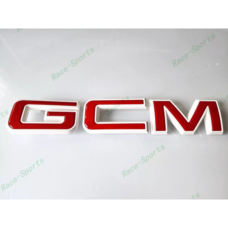 Auto GMC Front Rear White Red GMC Emblem 2020+ Sierra