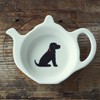 Sweet William Teabag Dish, Teapot Shape, Cocker Spaniel Black