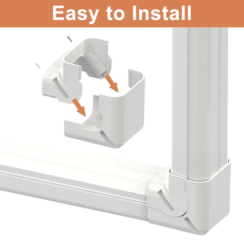 GCGOODS Decorative PVC Lineset Cover Kit Parts Accessories, 3" W