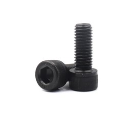 binifiMux 10pcs M10 x 25mm Black Socket Cap Bolts Screws 12.9 Grade Alloy Steel