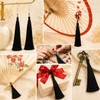 Bookmark Tassels, 100 Pcs Black Silky Floss Bookmark Tassels, Mini