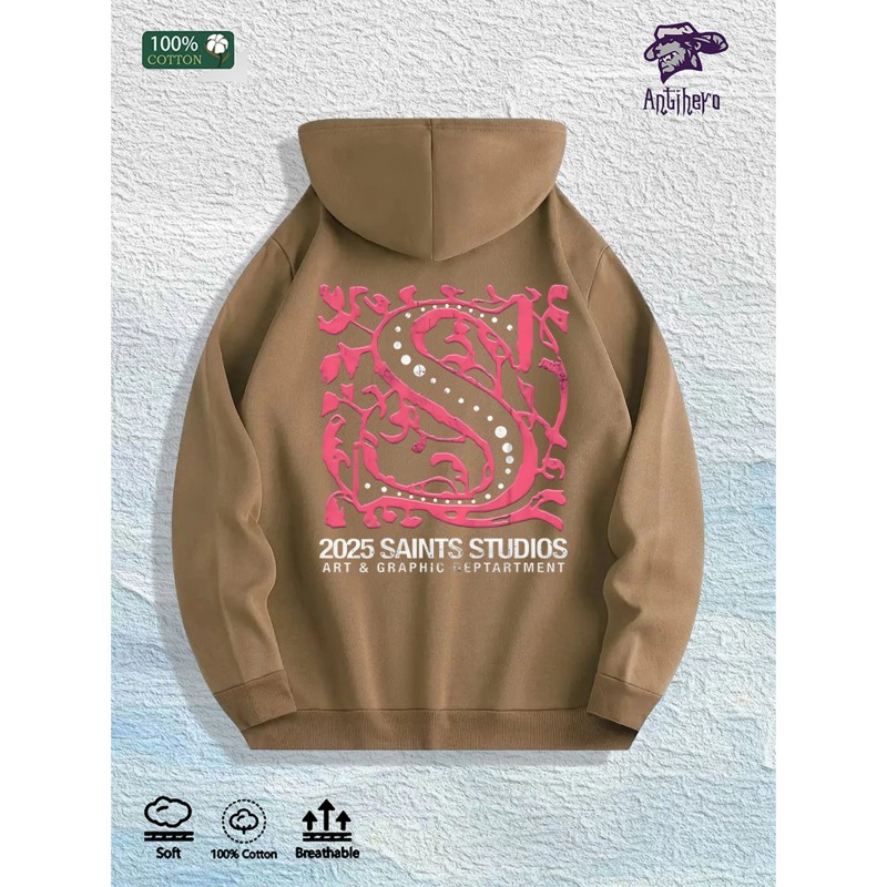 Saints Studios 2025 Graphic Hoodie 100% Cotton US Warehouse 7