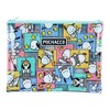 Sanrio 875341 Pochacco Vinyl Flat Pouch, Set of 3, Check
