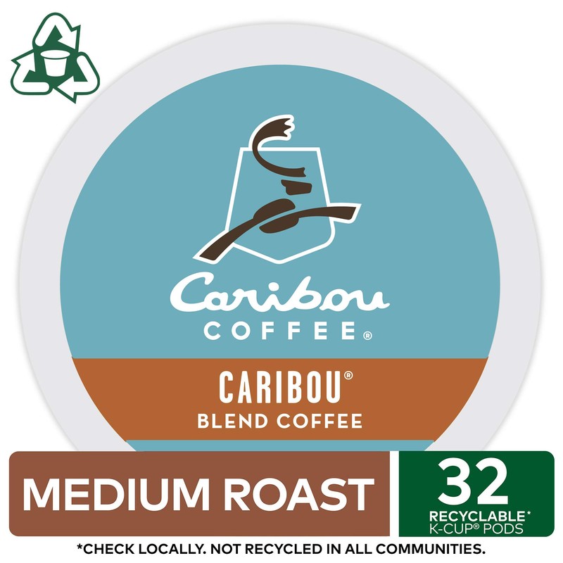 Caribou Coffee Caribou Blend, Keurig Single-Serve K-Cup Pods, Medium Roast