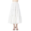 BEAUTELICATE Petticoat, Cotton, Lace, Non-See-through Skirt, Ruffle, Anti-Static, Knee-Length, Maxi,