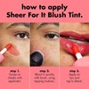 e.l.f. Tinta Sheer For It Blush Tint Left on Red
