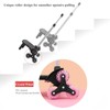 Lightweight Foldable Backpack Trolley – Black 3-Wheel Rolling Hand Truck