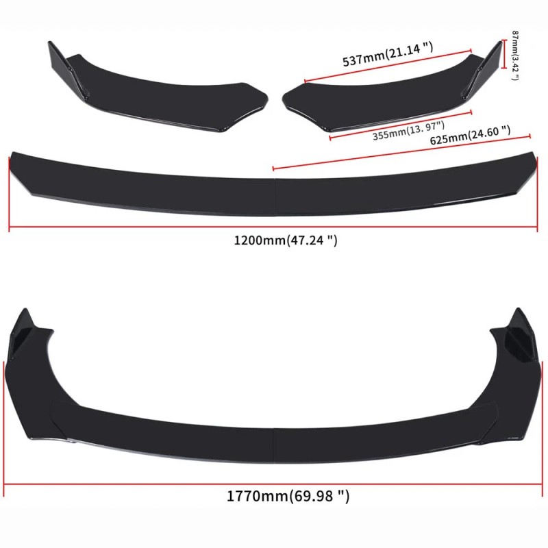 KEEPDSGN For Ford Taurus SHO SEL Front Bumper Lip Spoiler