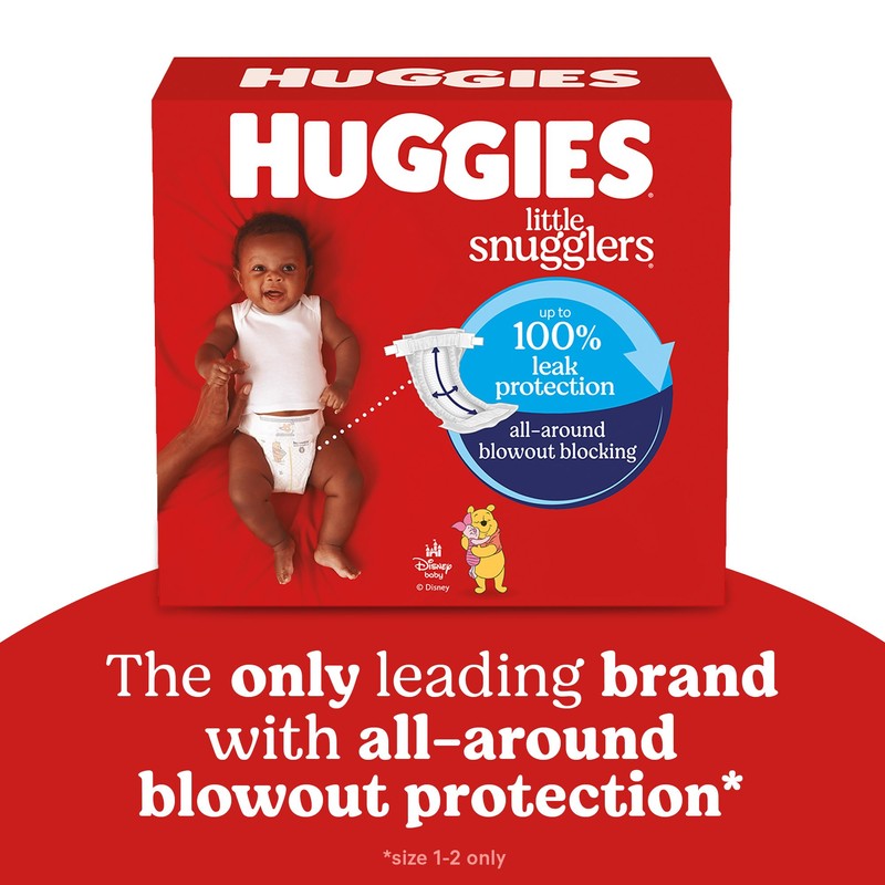 Huggies Size 4 Diapers, Little Snugglers Baby Diapers, Size 4