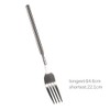 Extendable Fork, Stainless Steel BBQ Telescopic Forks, 8.7-25.4Inch Dessert Fork