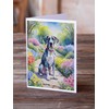 Caroline's Treasures Great Dane Spring Path Greeting Cards Pack of