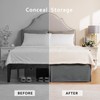 MIYE Pleated Waffle Weave Bed Skirt, Tailored Dust Ruffle 16