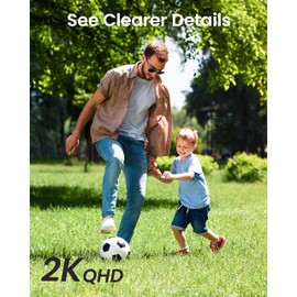 DEKCO 2K Security Camera Outdoor 2Packs, WiFi Outdoor Security Cameras Pan-Tilt 360° View, 3MP Surveillance Cameras with Motion Detection and Siren, 2-Way Audio, Full Color Night Vision, Waterproof