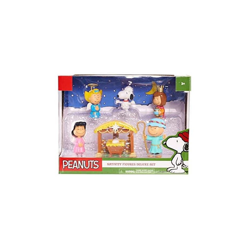Peanuts Just Play - Juego de Pesebre de Belén de