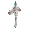 Physician Healer Caduceus Herald's Wand Entwined Serpents Winged Wall Cross