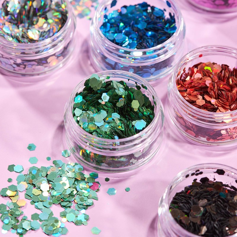 Chunky Holographic Glitter by Moon Glitter - Silver - Cosmetic
