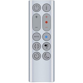 PZL Replacement Remote Control for Dyson HP4A HP4B Hot + Cool Pure Purifier Fan Heater (Silver)