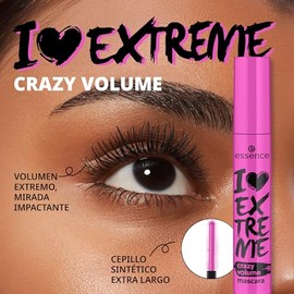 essence - Pack 2 en 1 Máscara de Pestañas I Love Extreme Crazy Volume 12 ml  Delineador Líquido Liquid Ink Waterproof 3 ml, Volumen Extremo y