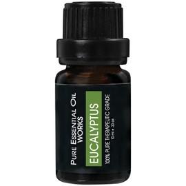 Pure Essential Oil Works Eucalyptus Oil, 100% Pure, Natural, Paraben-Free & Therapeutic Grade With euro-Style Dropper.33 Oz
