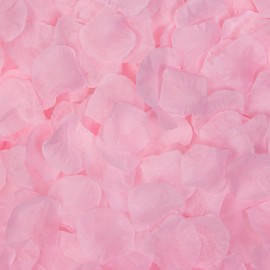 Ouddy Decor 5000 Pcs Rose Petals Artificial Flowers Petals for Valentine's Day Romantic Night Decor Rose Petals for Wedding Shower Anniversary Engagement Party Decorations (Pink)